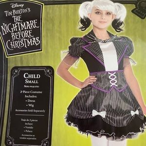 NEW! Costume & Wig, Disney, The Nightmare Before Christmas, Girls 4-6 (110 cm)